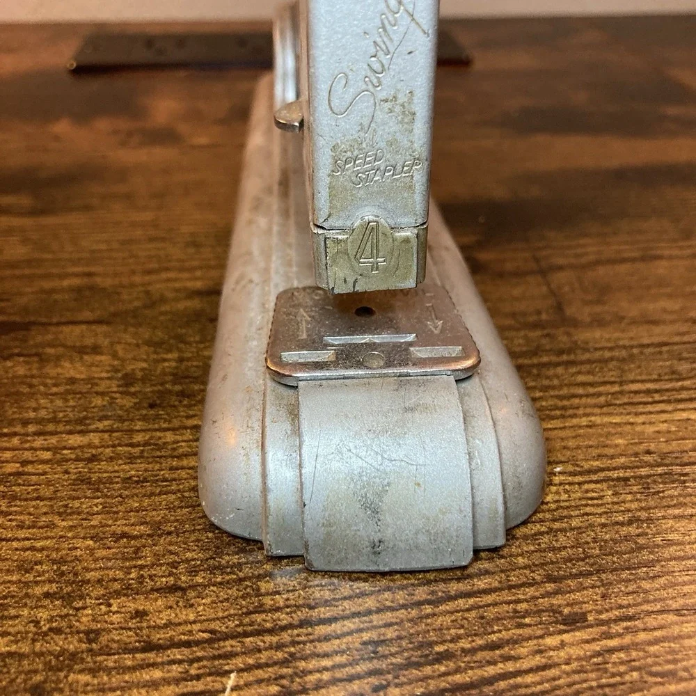 Swingline Speed Stapler 4 Art Deco MCM Made‎ USA Streamline Moderne Industrial